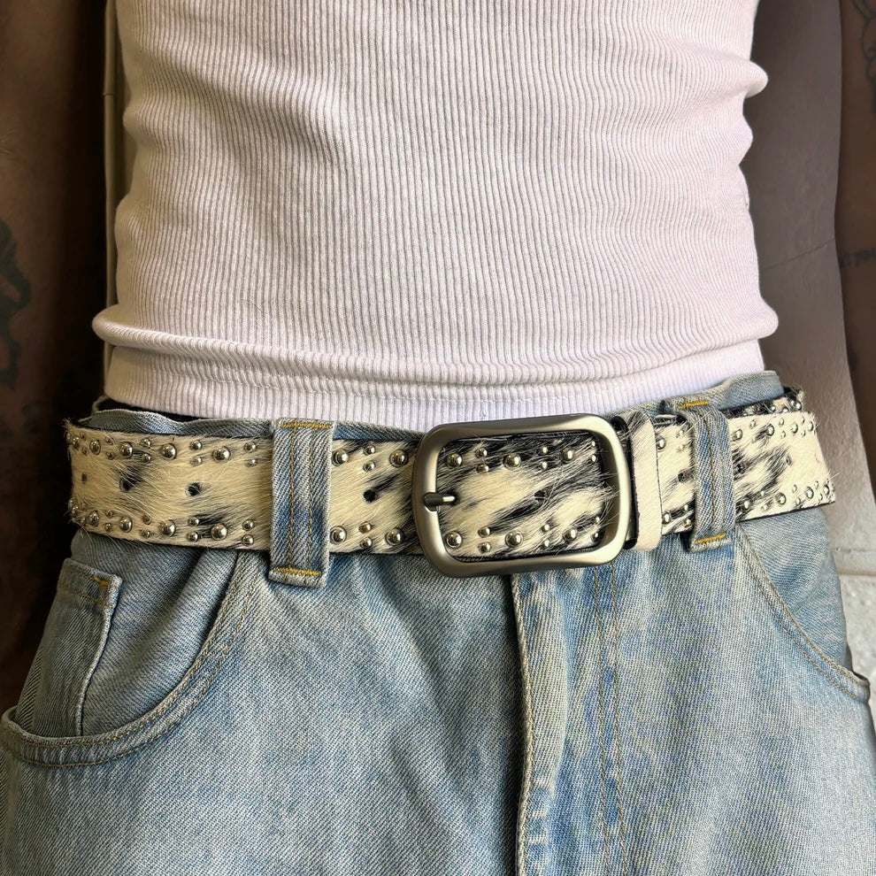 STUDDED BELT (COWHIDE)