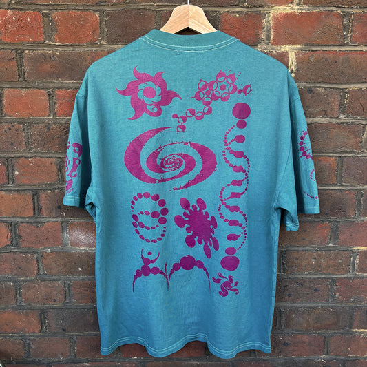 CROP CIRCLE TEE (TEAL)