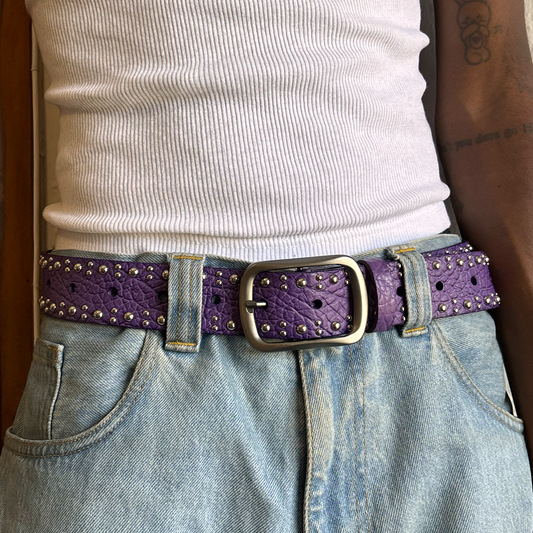 STUDDED BELT (PURPLE) - PREORDER