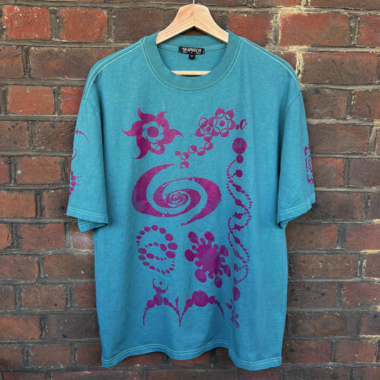 CROP CIRCLE TEE (TEAL)